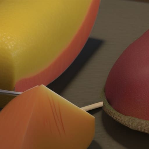 Mango Ninja in Photorealistic 4K