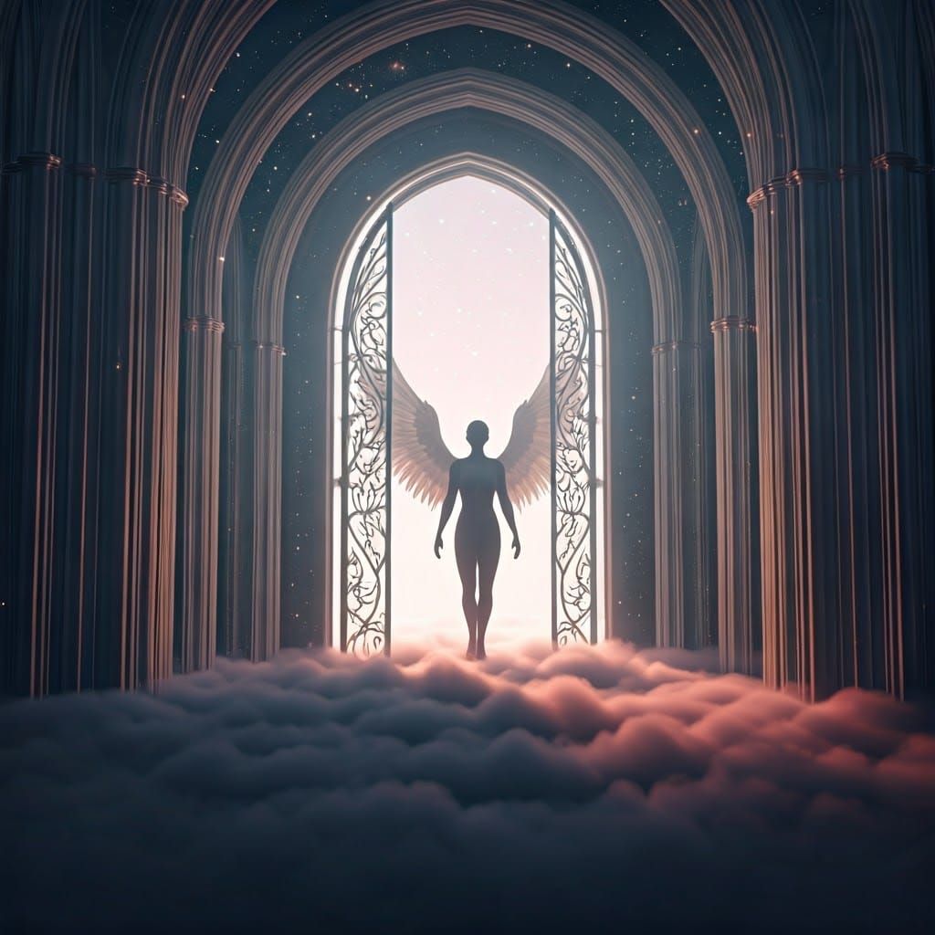 Ethereal Gateway to Mystical Realm in 3D
