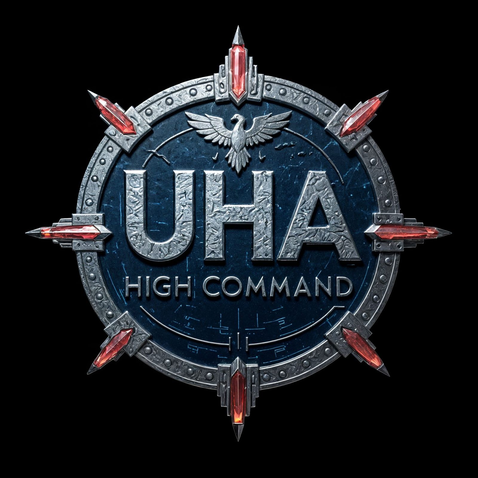 Sci-Fi Military Badge with Phoenix for UHA High Command