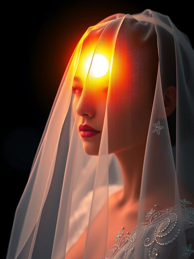 Radiant Veiled Sun Shines Brightly