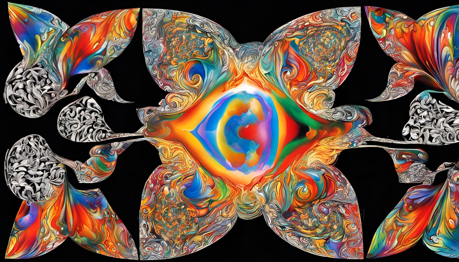 Fractal Wavefunction: Conception in Celtic Graffiti Style