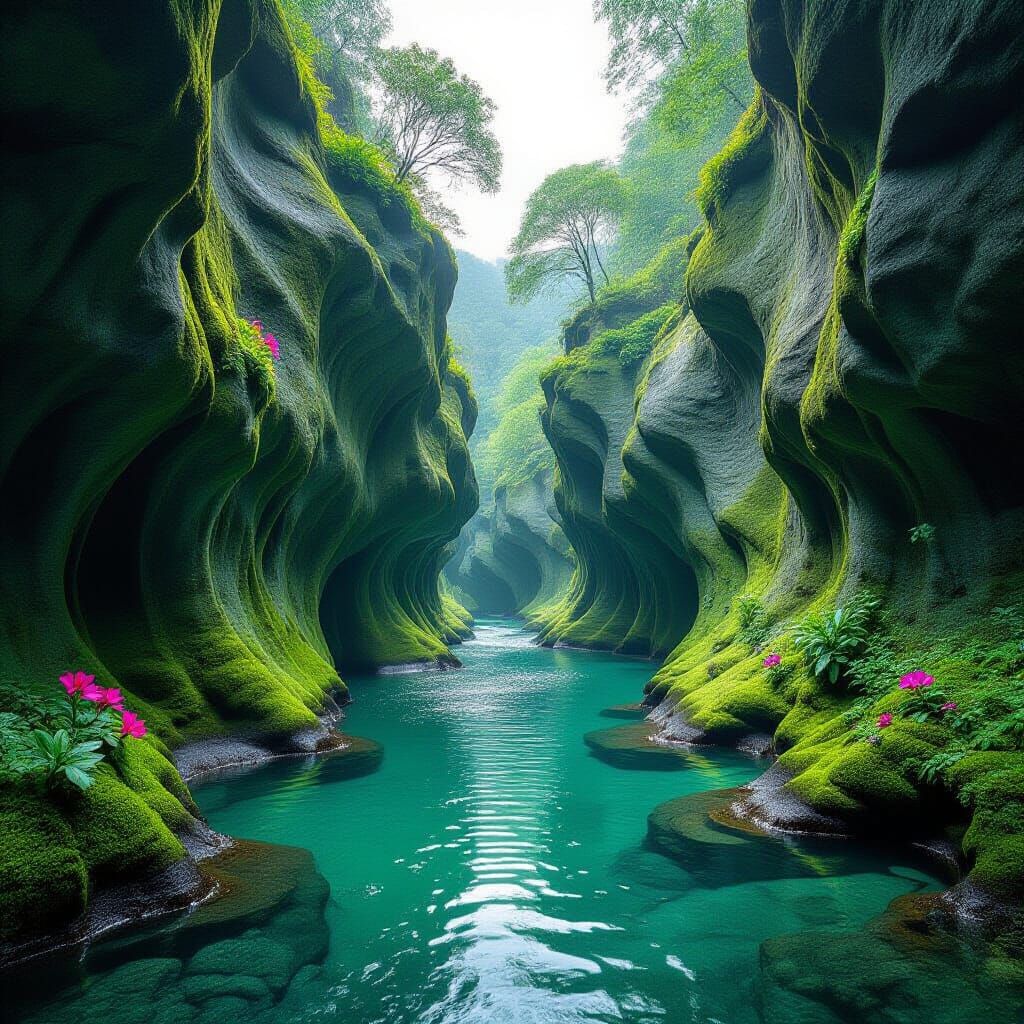 Colossal Petrified Wave Rock Formation in Golden Hour Light