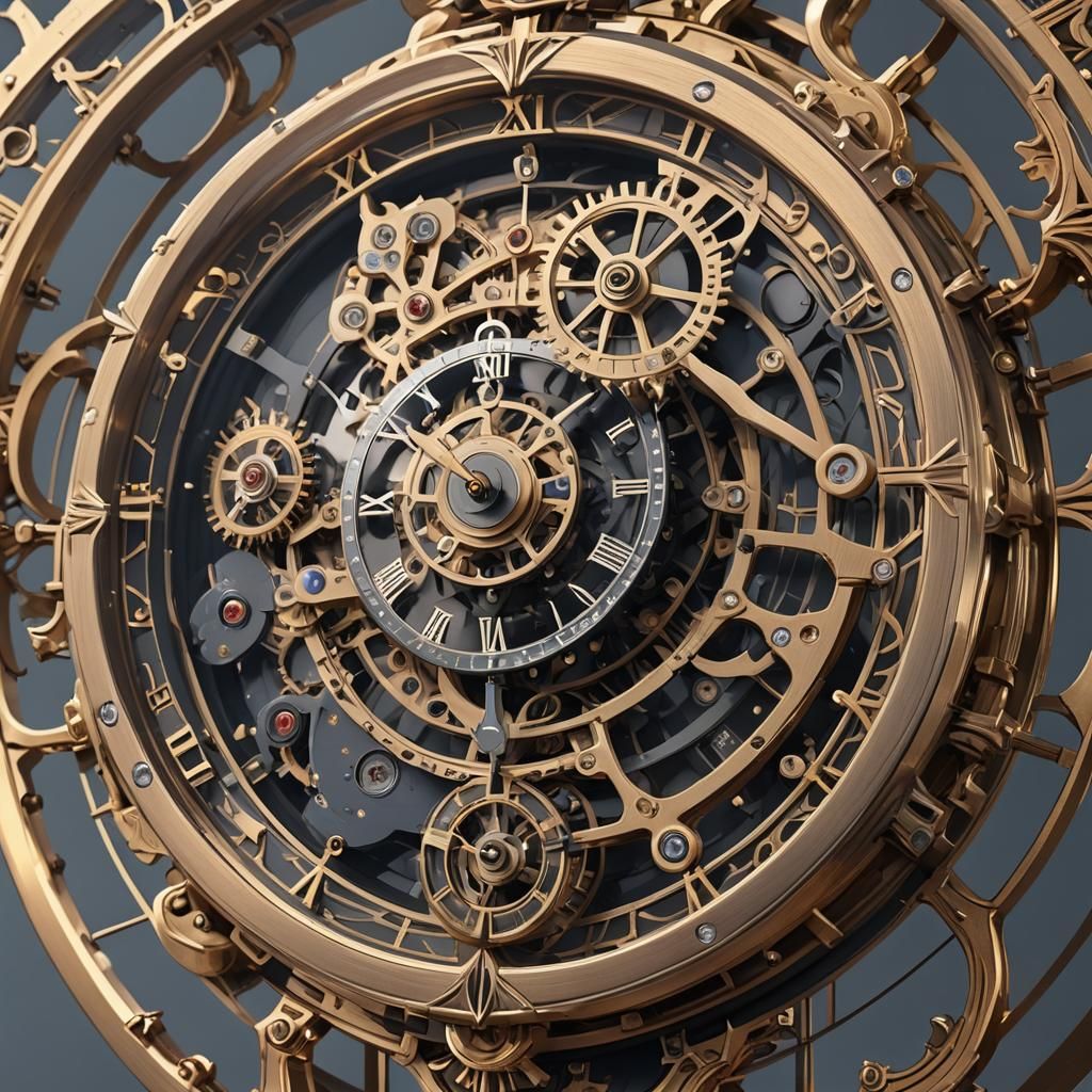 Unique Clock in 3D Anime Art Style