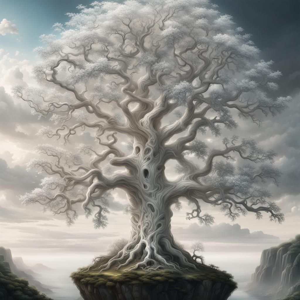 White Tree of Life Digital Matte Painting