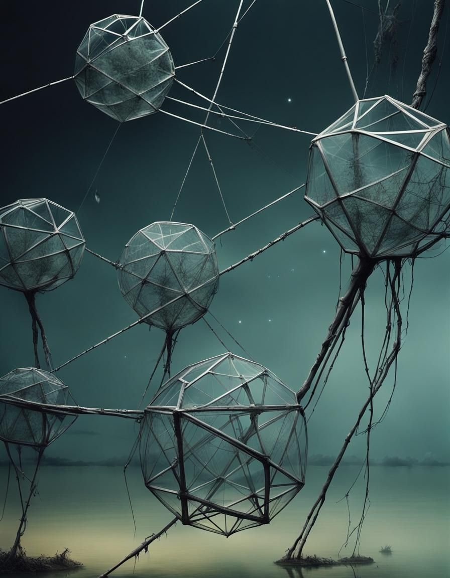 Surreal Decay: Whiteneon Glass and Helium Dreamscape