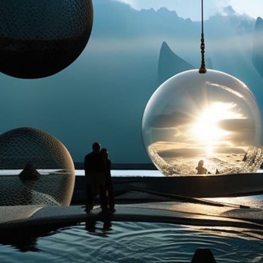 Girl in Bubble: Epic Digital Matte Painting