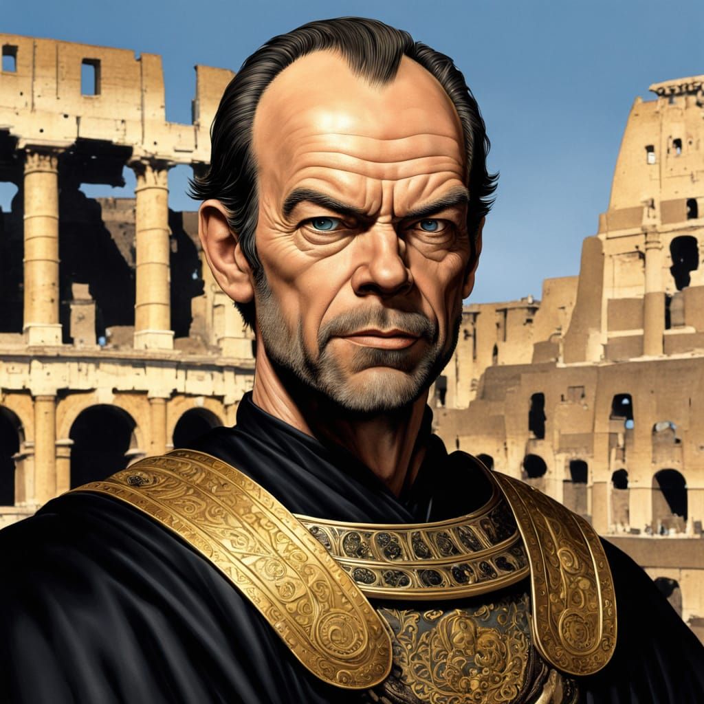 Roman Gamesmaster Lucius: Ultrarealistic Portrait