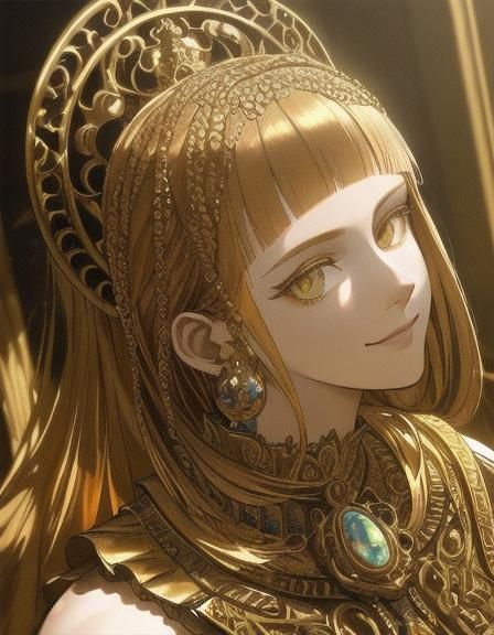 Opulent Renaissance Woman in Baroque Revival Portrait