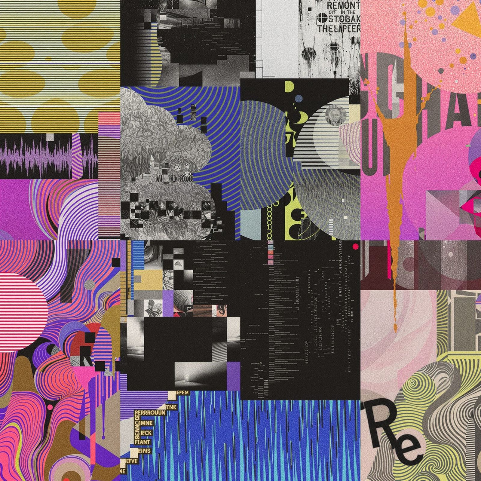 Fractal Collage with Recursive Violent Instances