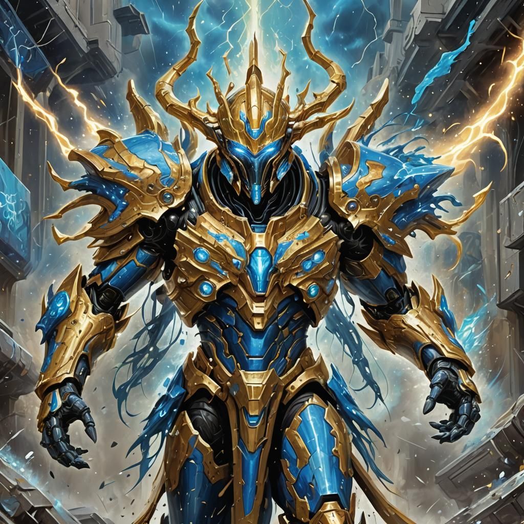 Protoss Archon Displays Overwhelming Power in Graffiti Art