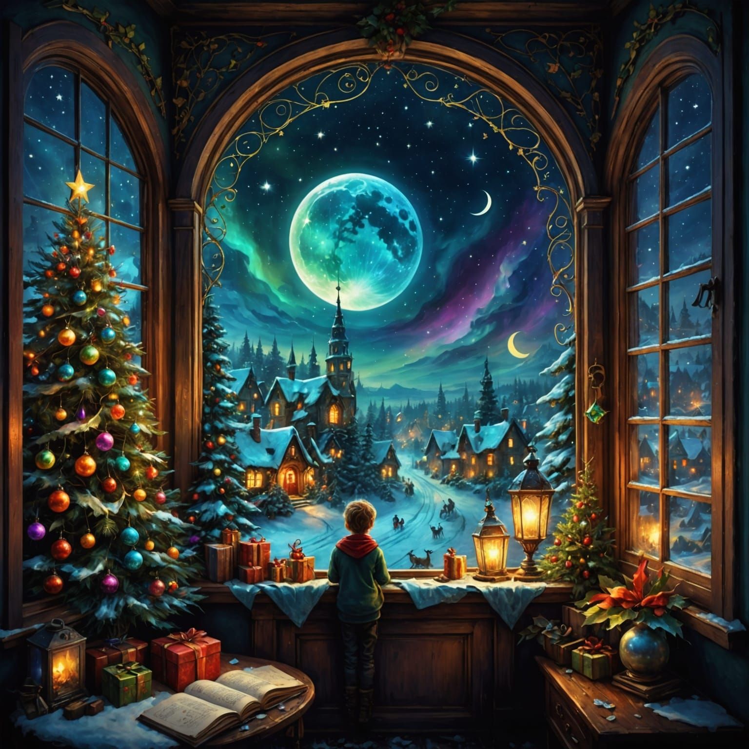 Surreal Winter Scenes in Iridescent Hues