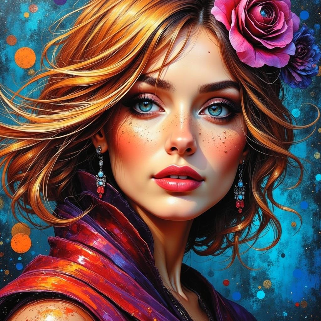 Ethereal Beauty in Vintage Fantasy Style