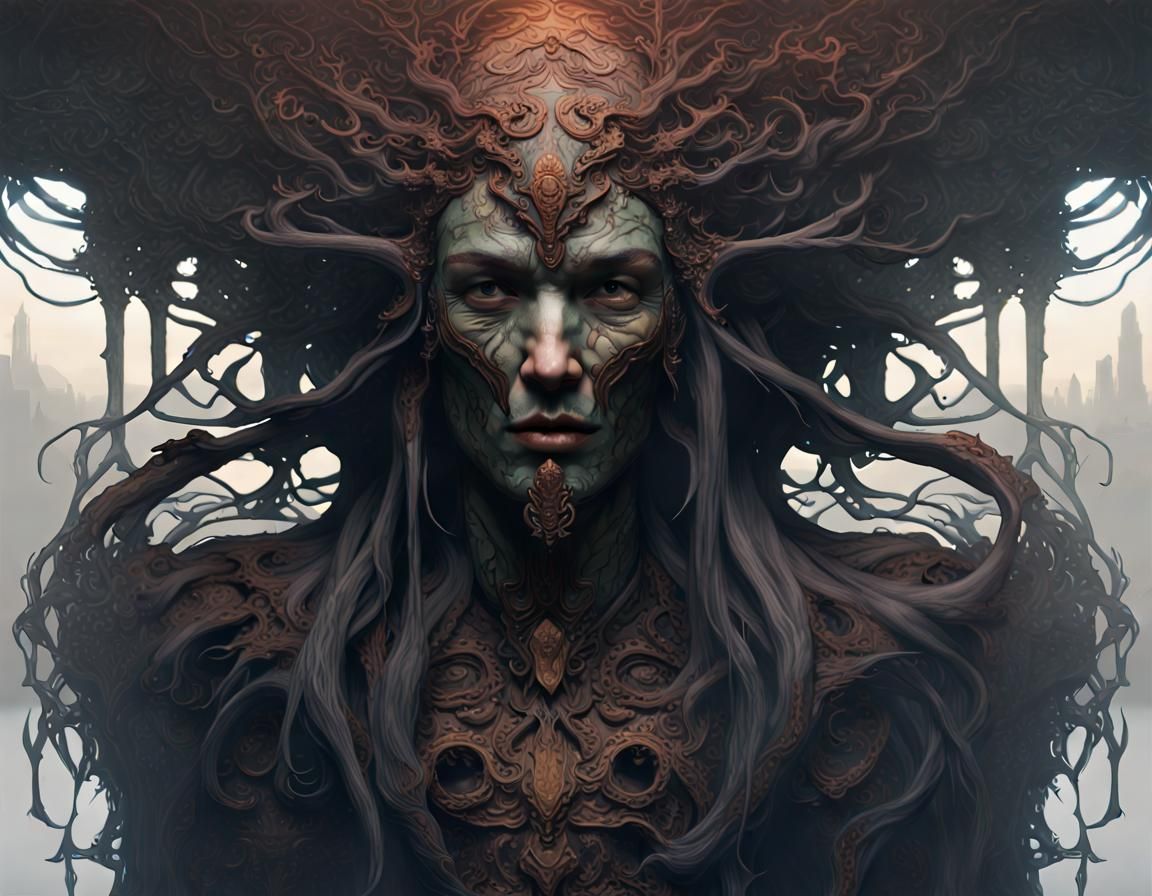 Sauron's Fiery Eye: Dark Fantasy Concept Art