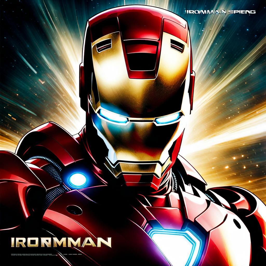 Ironman Movie Poster in Photorealistic Style