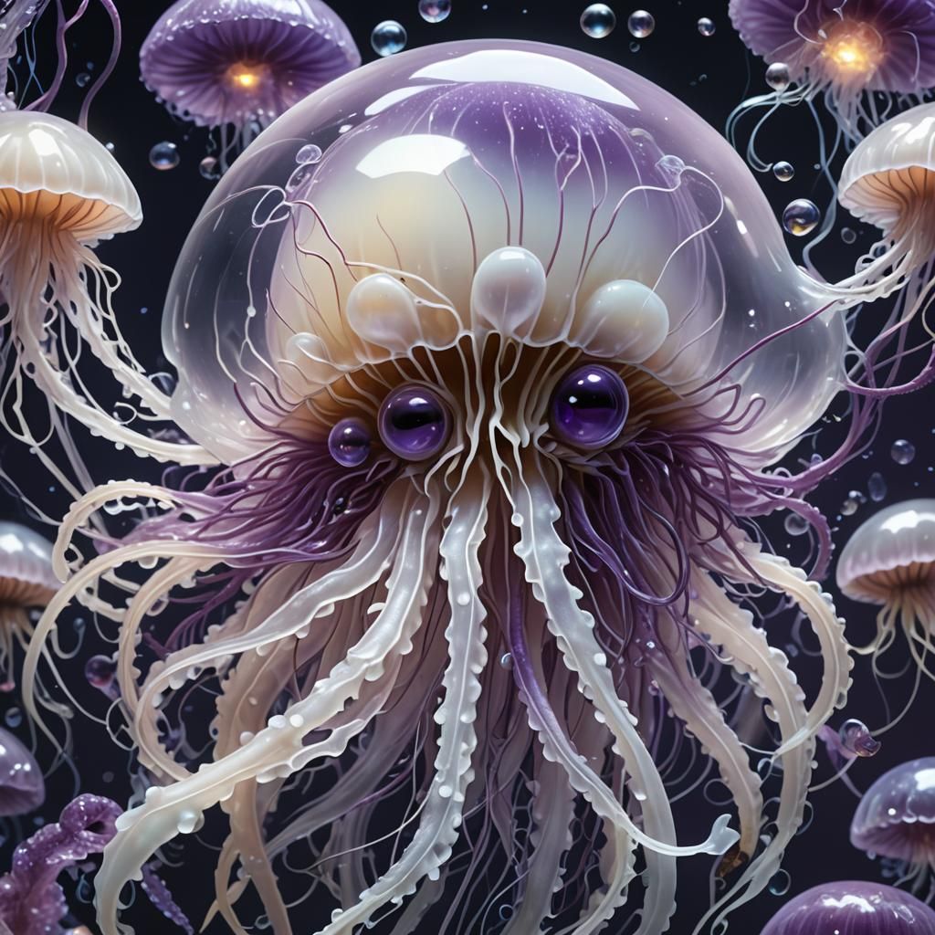 Bioluminescent Jellyfish Creature in Unreal Engine 5