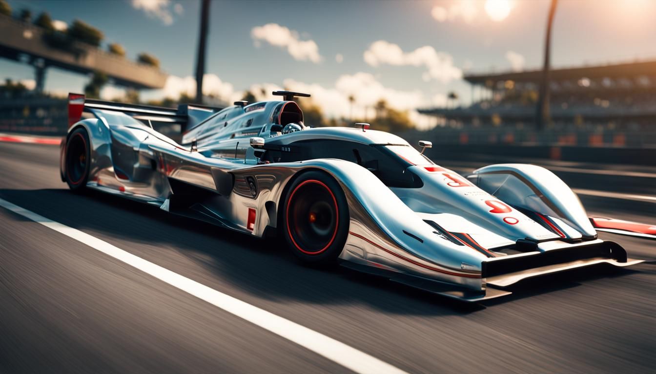 Ultramodern High Speed Racing Car in 3D
