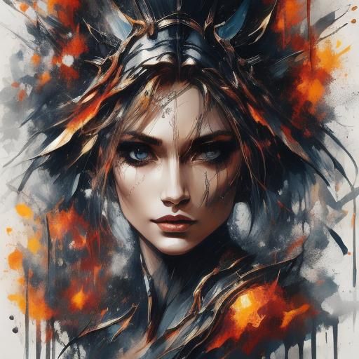 Abstract Vespertine Composition with Smoky Elements