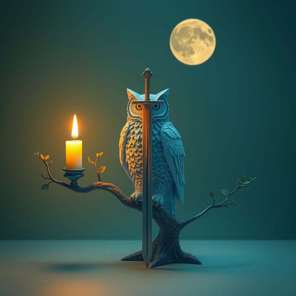 Abstract Origami Sculpture: Time and Eternity