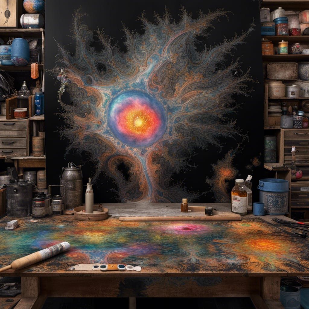 Sharap Focus Painting: Korean Woman Solves Mandelbrot Set