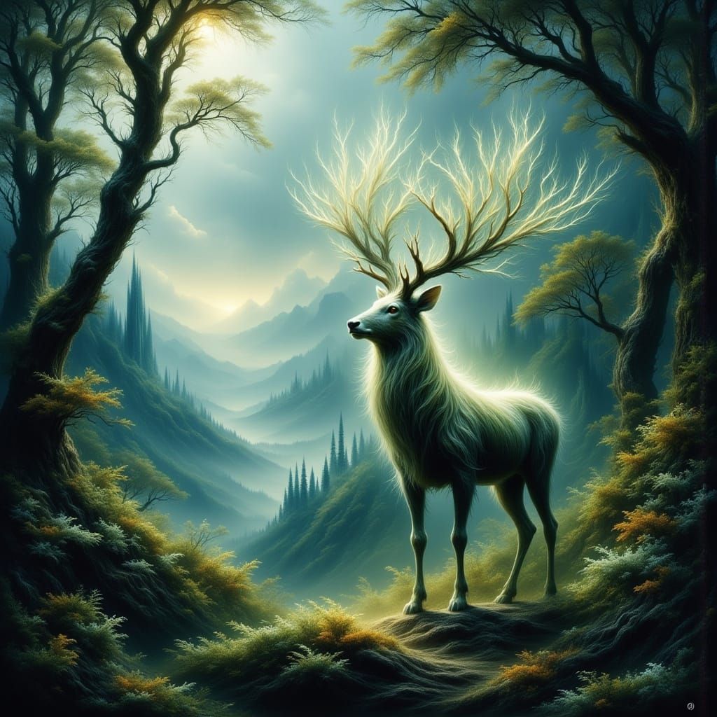 <lora:Spirit of Nature:1.0> <lora:Fairy Lights:1.0> <lora:Abstract Reality:1.0> <lora:Ethereal Magic Flux:1.0> Imagine a...