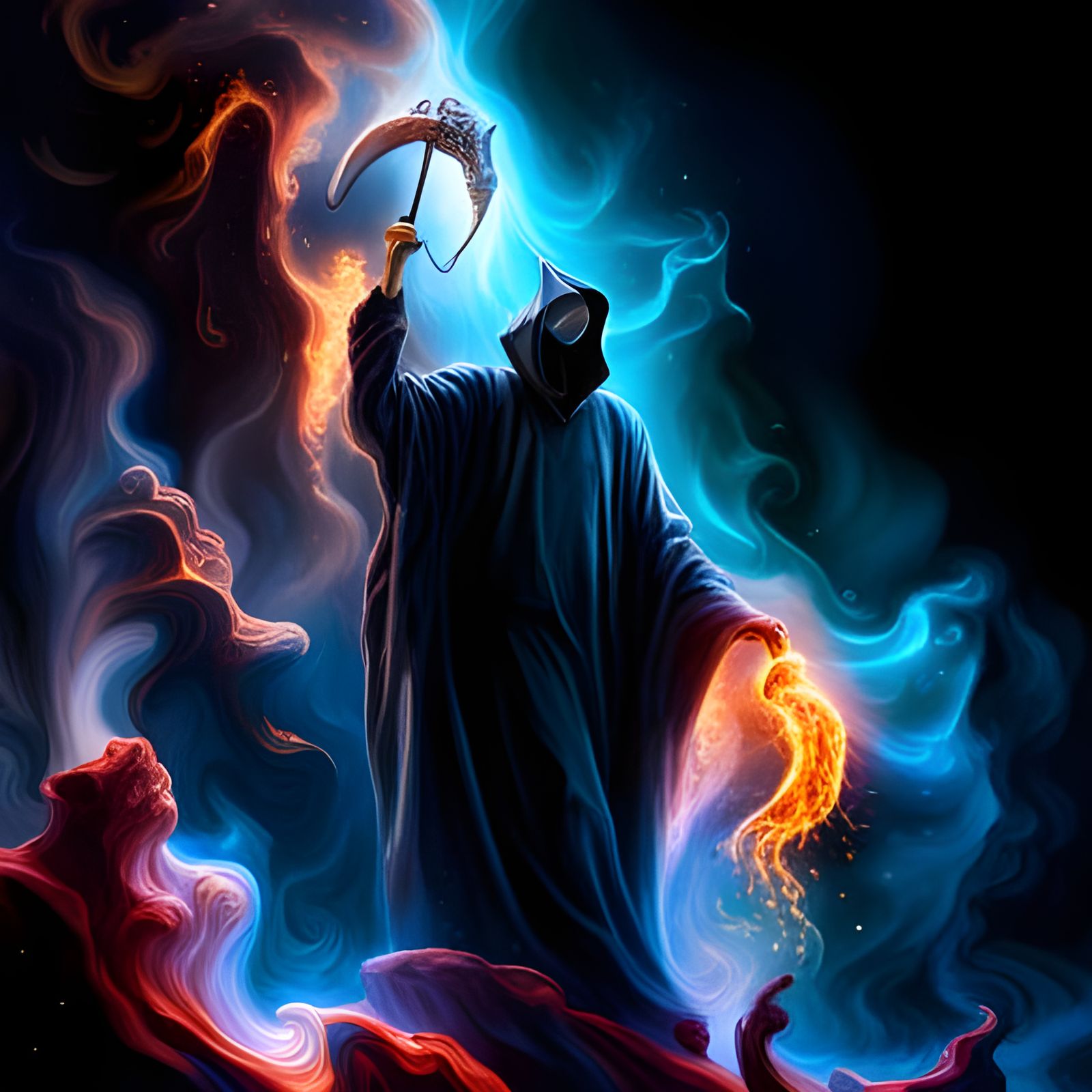 Grim Reaper Emerges from Cosmic Pillars of Creation