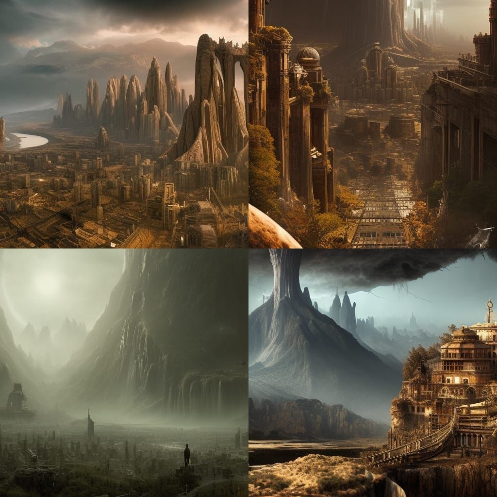 Epic Cityscape in a World Without Humans