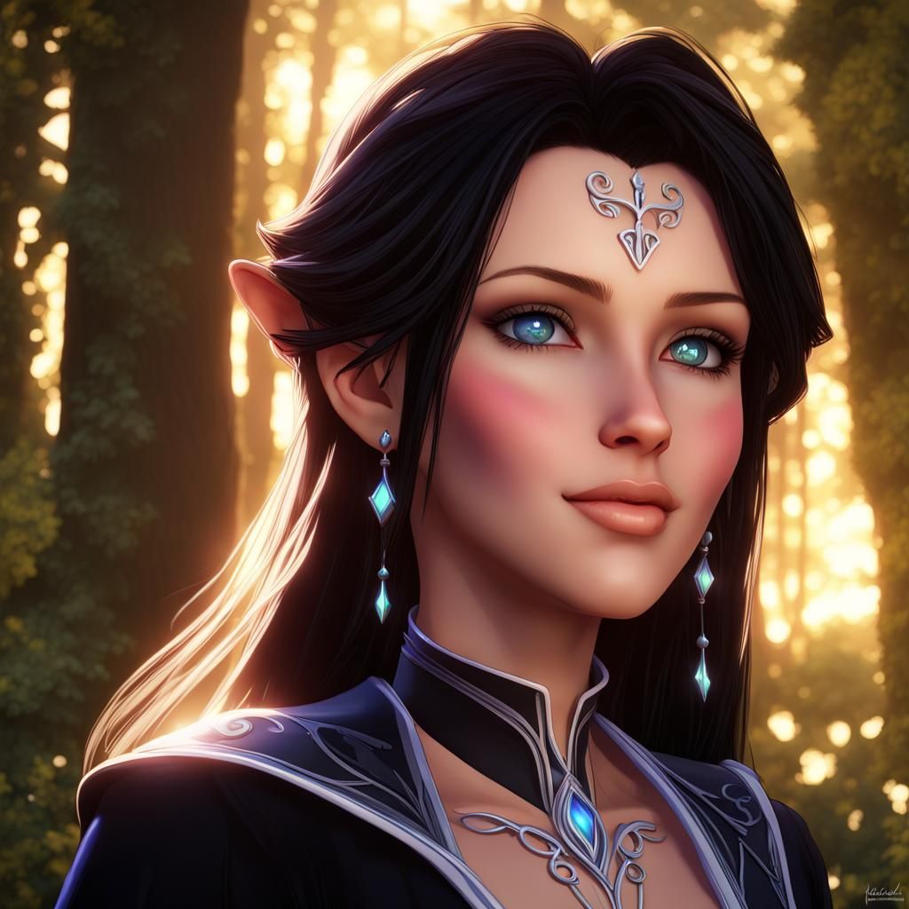 Arwen Undómiel in Kingdom Hearts Style