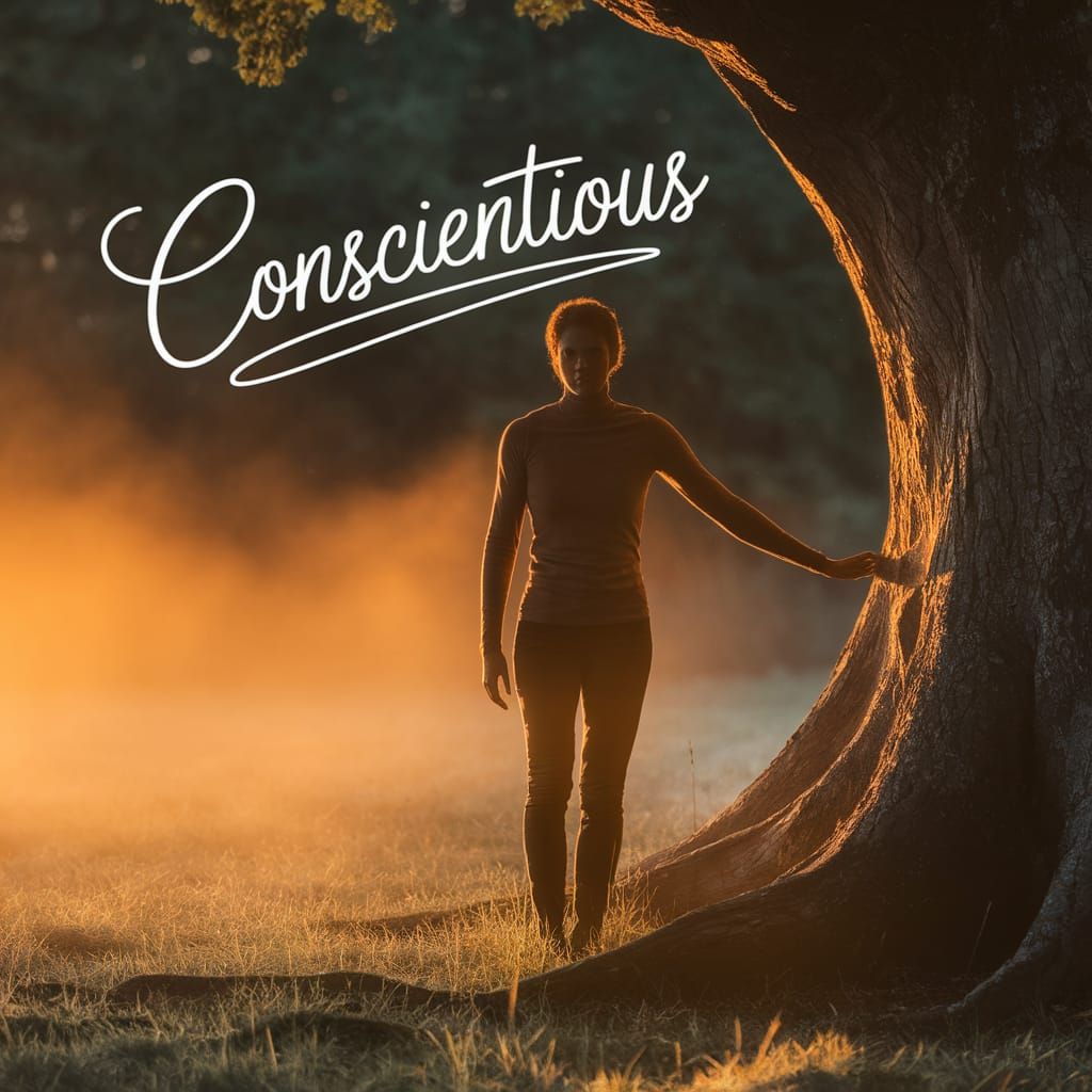 A Contemplative Figure in a Tranquil Forest Clearing
