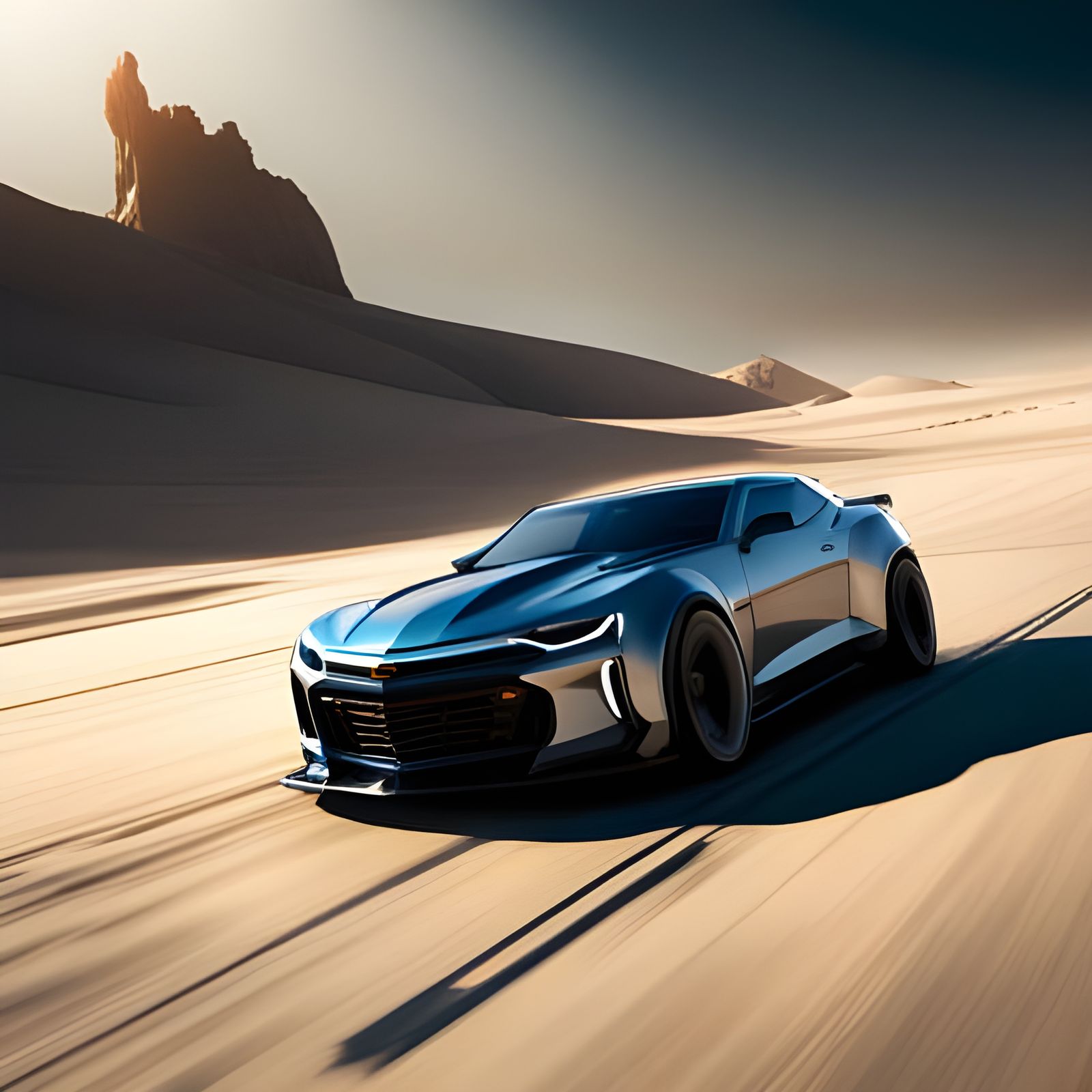 Futuristic 2050 Chevrolet Camaro Concept Art