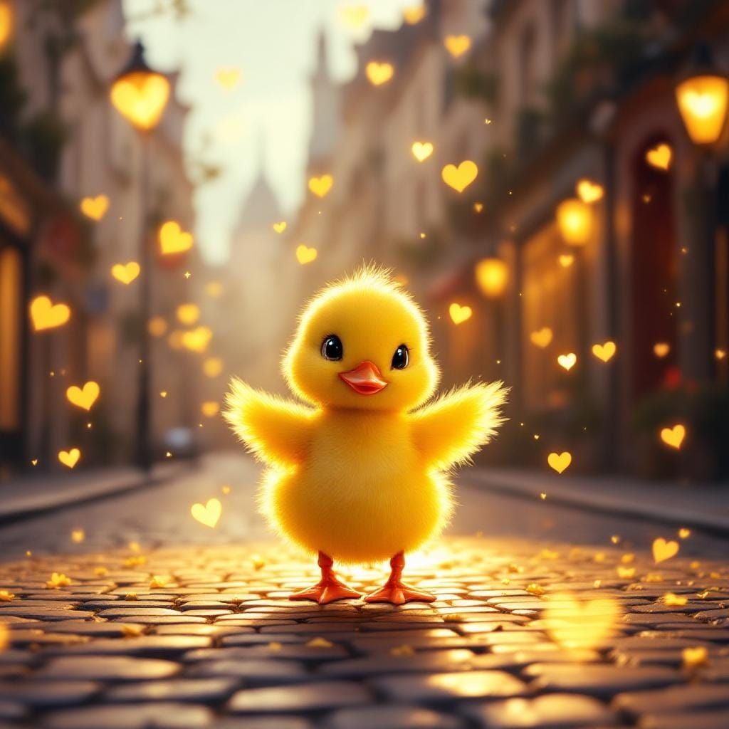 Duckling Dances in Paris: Pixar-Style Animation