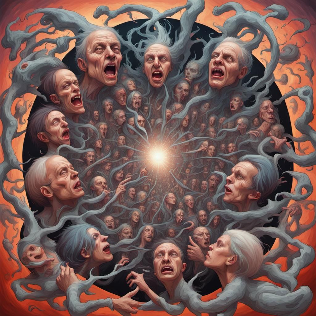 Abstract AI Image of Synchronized Chaos