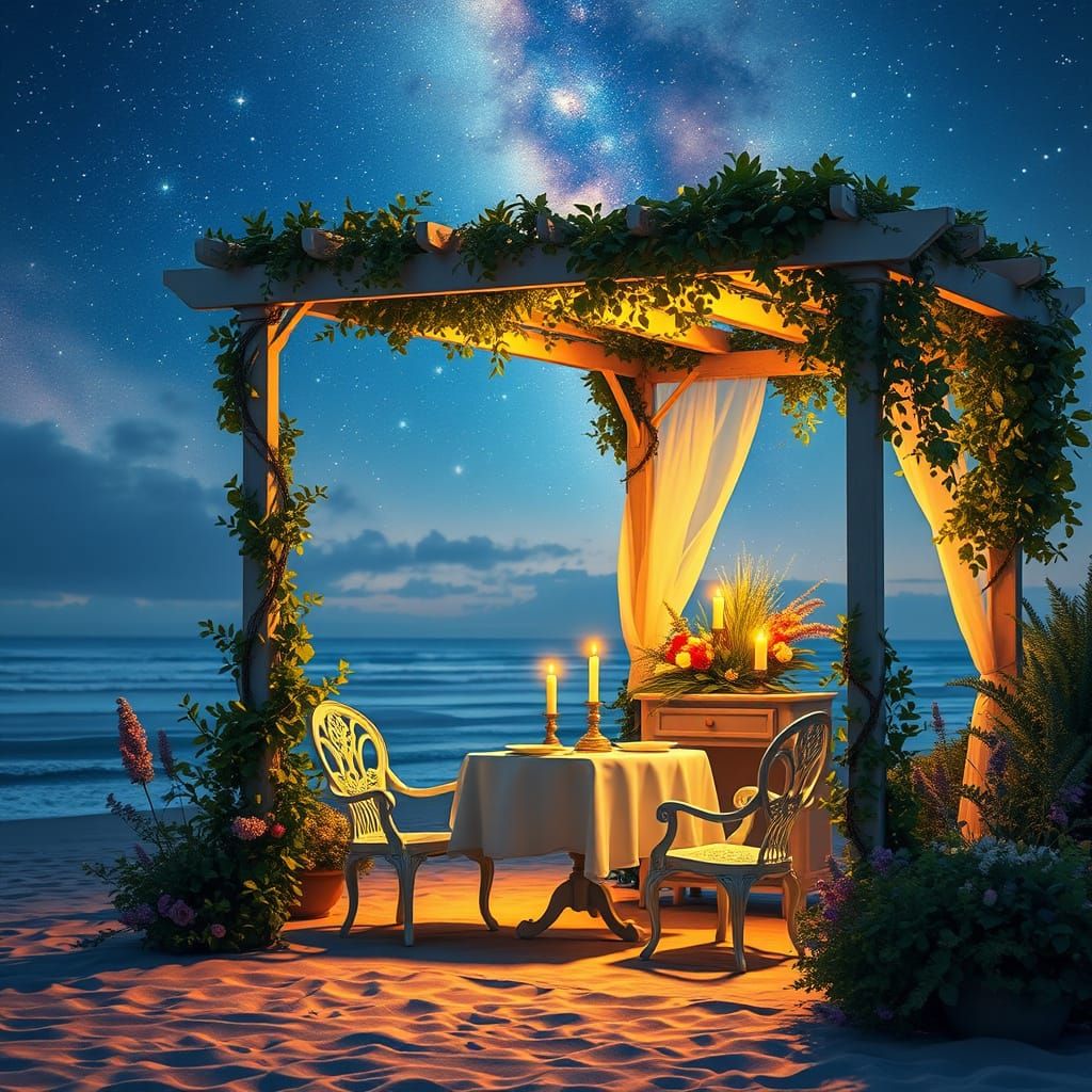Romantic Beach Dinner Under the Stars