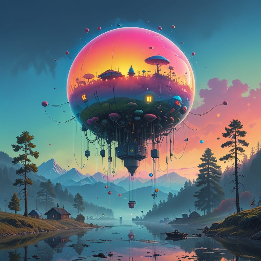 Ethereal Iridescent Vortex