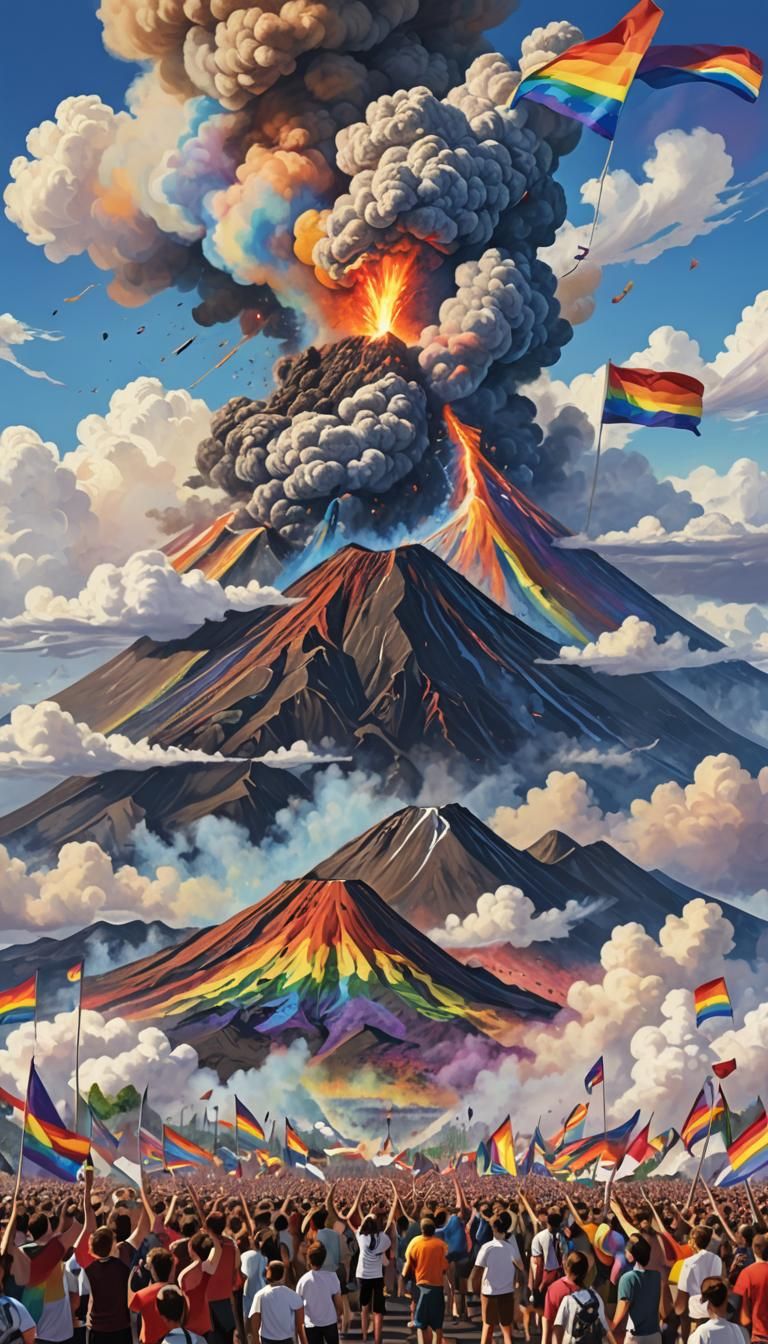 Gay pride volcano