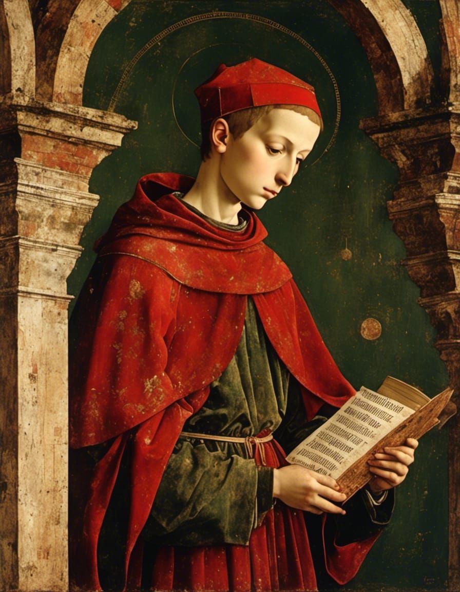 Medieval Young Friar Novice: Adso from Melk