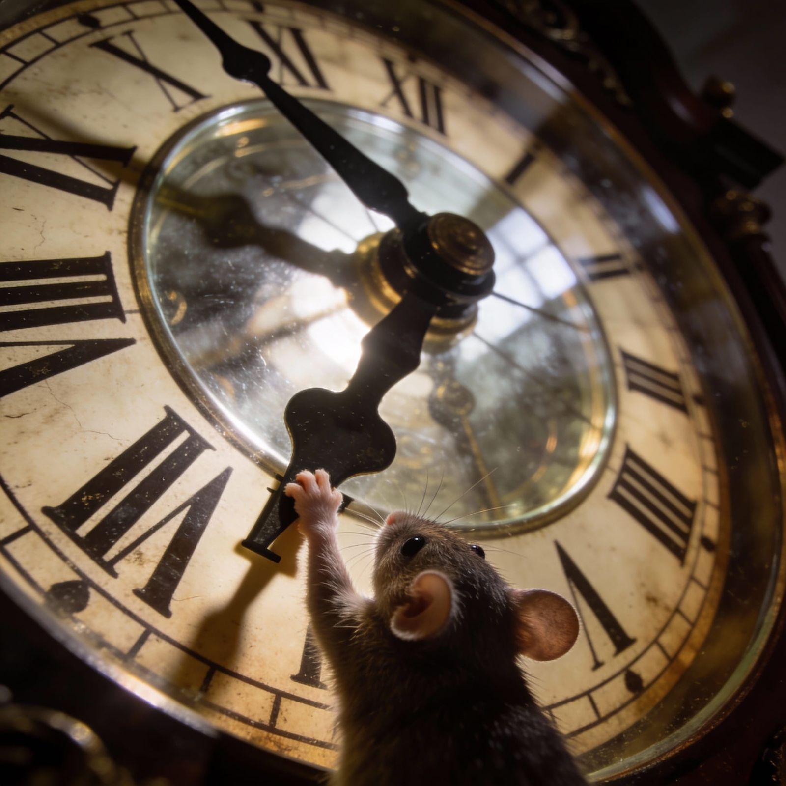 Hickory Dickory Dock, the mouse ran up the clock.