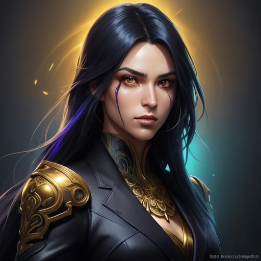 Heroic Pixel Art Portrait with Dynamic Lighting