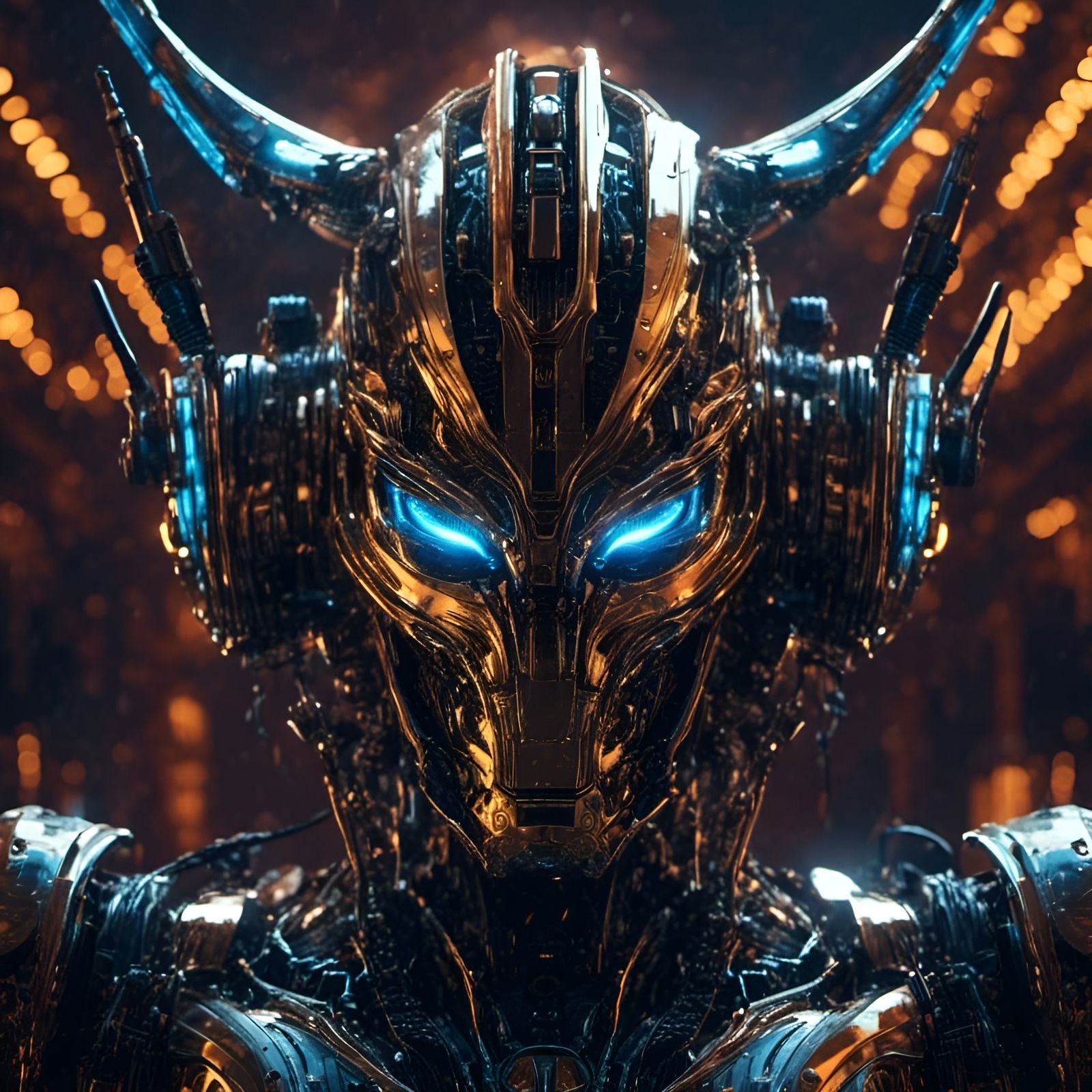 Robot Portrait Constructed from Stereo Speakers