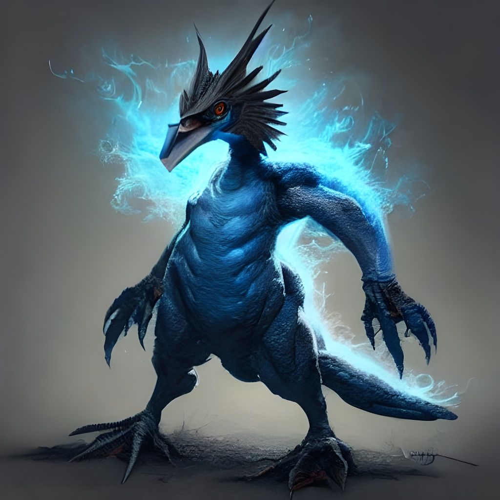 Blue Golduck Pokémon Concept Art