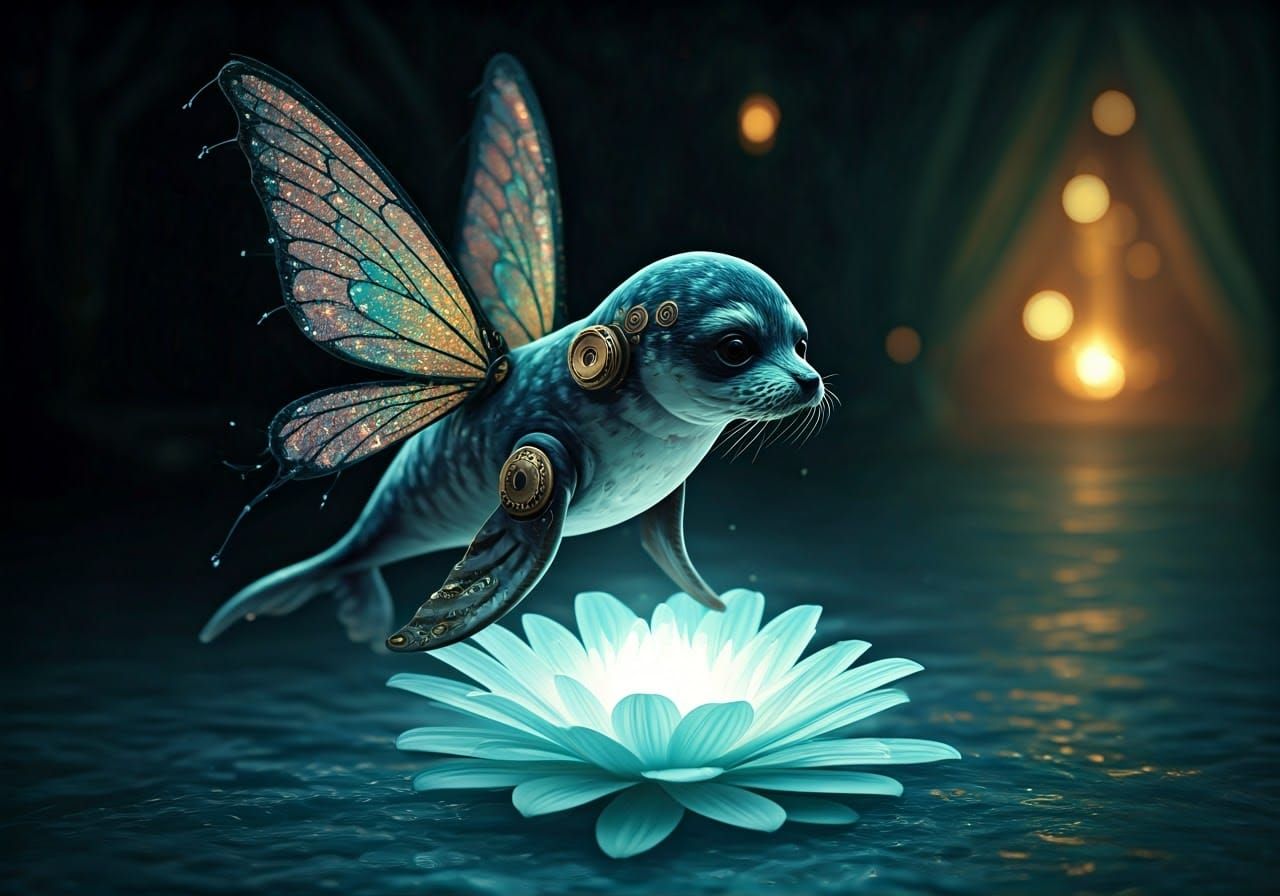 Miniature Steamplush Fairy-Seal at Fantasy Party