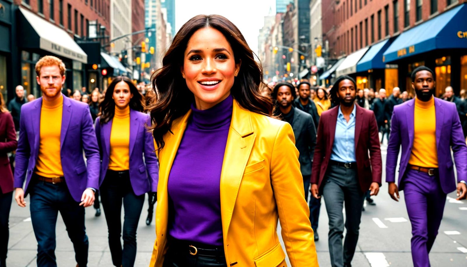 Meghan Markle as Lois Lane in Elegant Metropolis Attire