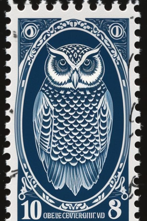 Owl stamp
