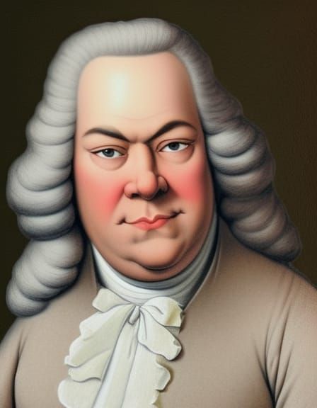 Baby Bach as Pixar-Style 3D Cartoon