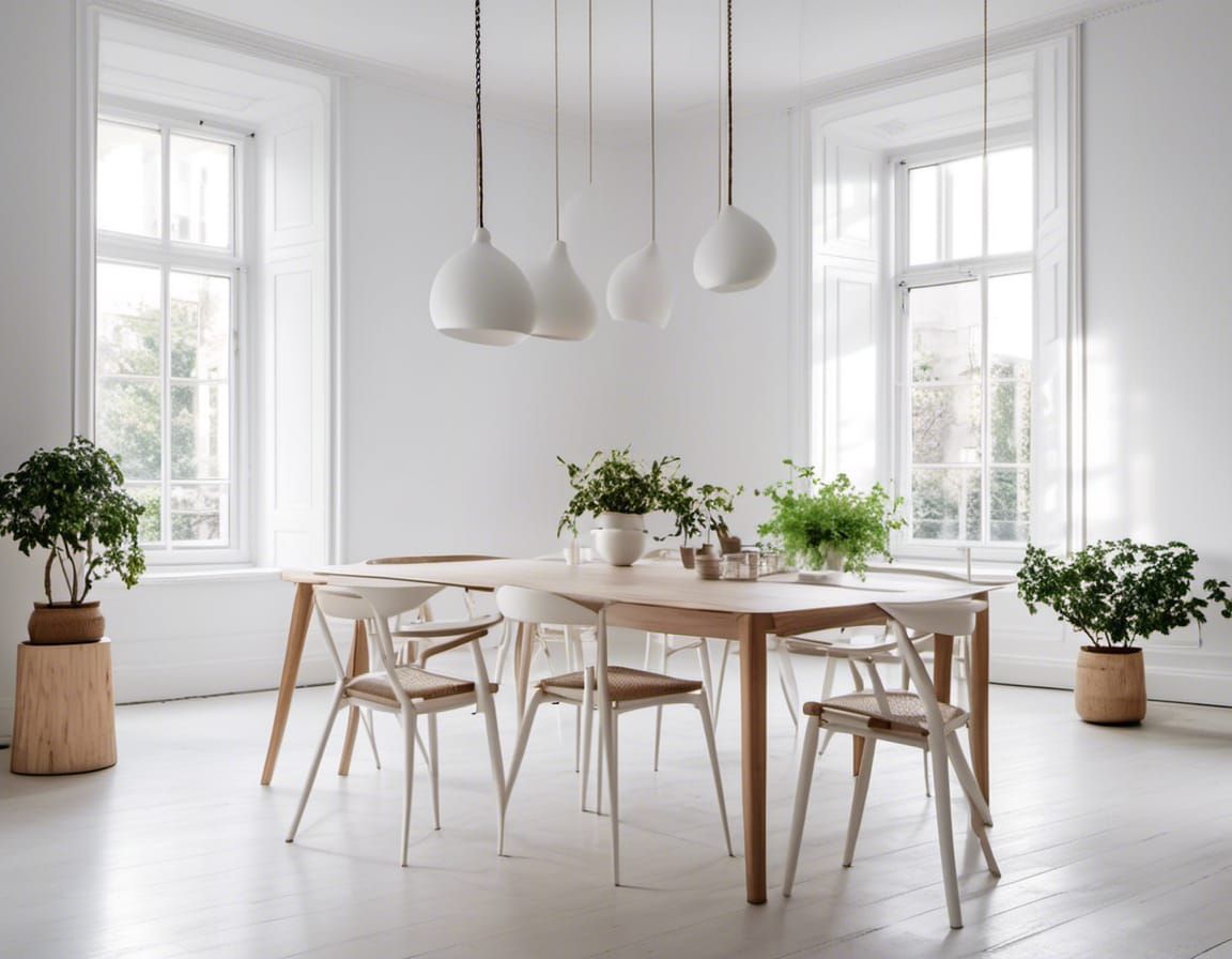 Minimalist White Room with Scandinavian Design