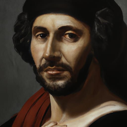 Renaissance Portrait in Naturalistic Oil Painting Style