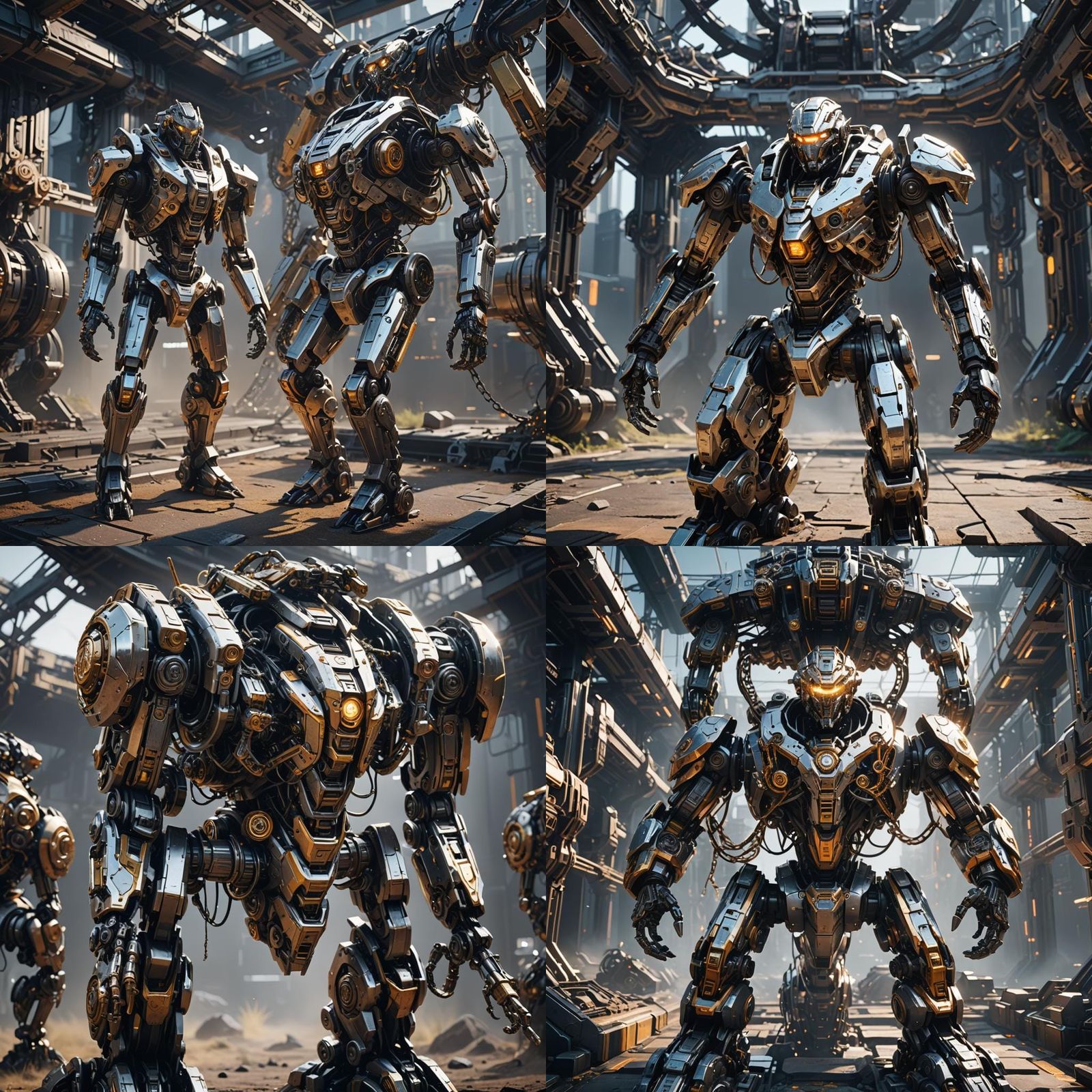 Chained Souls of Energy in Futuristic Sci-Fi