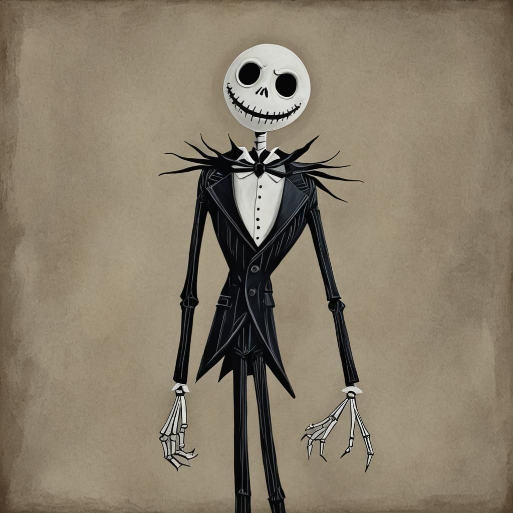Jack Skellington as a Cubist Painting