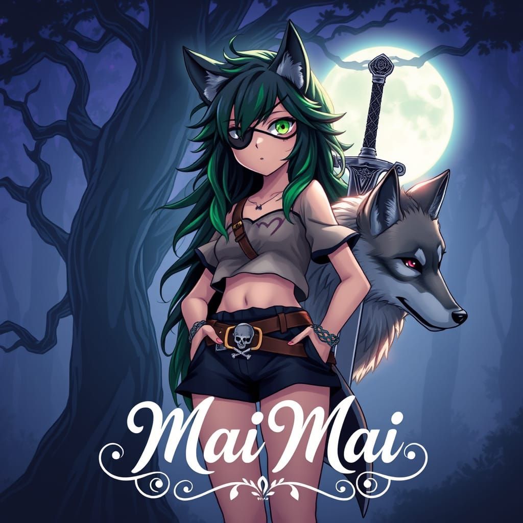Wolf Girl Embodies Mystical Power in Pirate-Inspired Attire