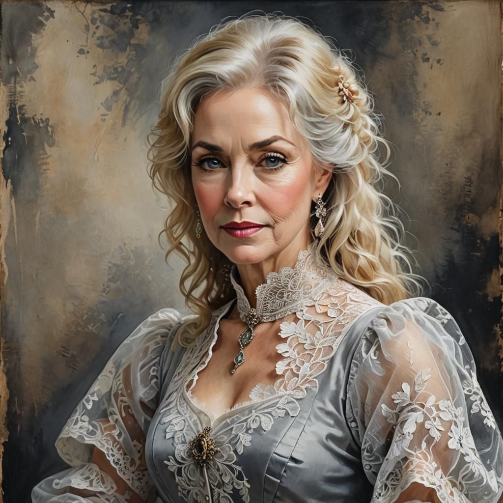 Attractive 65 year old woman.