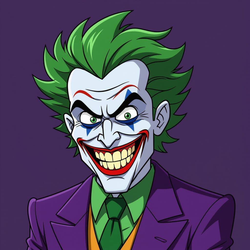 The Joker in South Park Animated Style